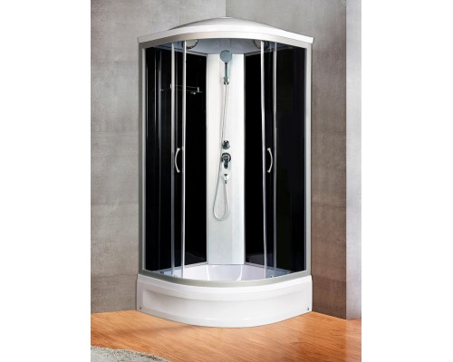 Душевая кабина River DESNA 90/24 TH 90х90 тонированное стекло, профиль хром матовый