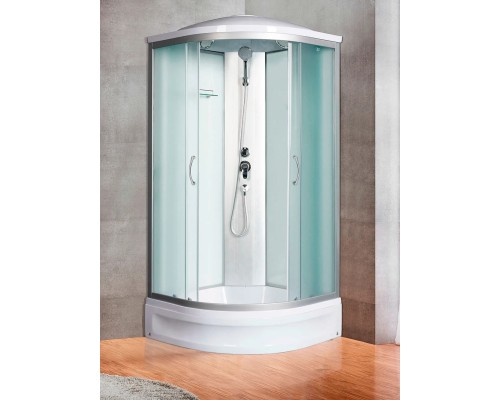 Душевая кабина River DESNA 90/24 MT 90х90 матовое стекло, профиль хром матовый