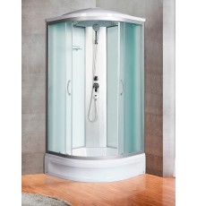 Душевая кабина River DESNA 100/24 MT 100х100 матовое стекло, профиль хром матовый