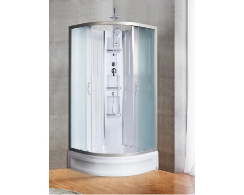 Душевая кабина River LENA Б/К  90/24 MT 90х90 без крыши, матовое стекло, профиль хром матовый