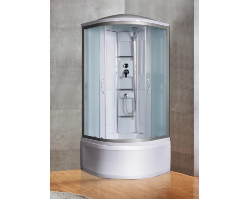 Душевая кабина River LENA 90/44 MT 90х90 матовое стекло, профиль хром матовый