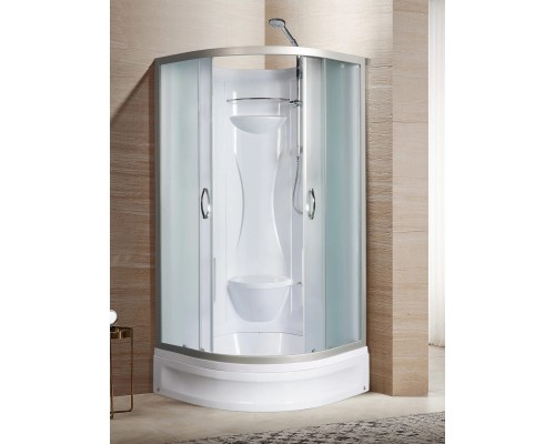 Душевая кабина River REIN 80/24 MT 80х80 матовое стекло, профиль хром матовый