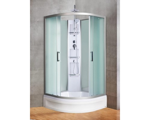 Душевая кабина River AMUR Б/К 90/24 MT 90х90 без крыши,матовое стекло, профиль хром матовый