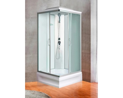 Душевая кабина River QUADRO  80/24 MT 80х80 матовое стекло, профиль хром матовый