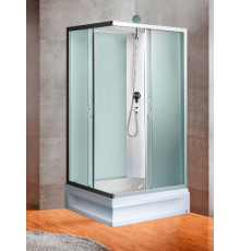 Душевая кабина River QUADRO Б/К 90/70/24 MT 90х70 без крыши, матовое стекло, профиль хром матовый