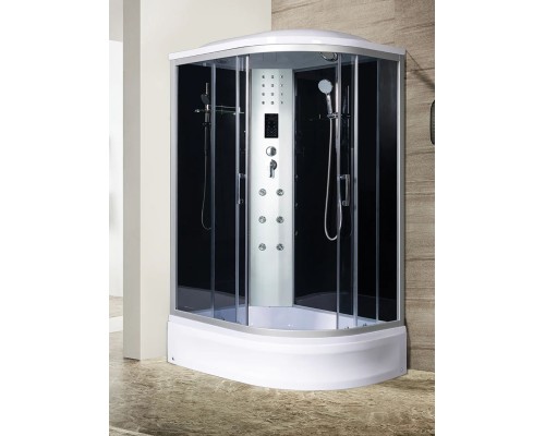 Душевая кабина River DUNAY 120/80/24 TH L 120х80 тонированное стекло, профиль хром матовый, левая
