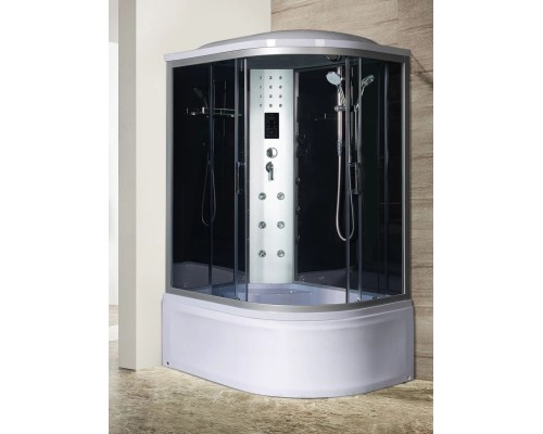 Душевая кабина River DUNAY XL 120/90/44 TH L 120х90 тонированное стекло, профиль хром матовый, левая