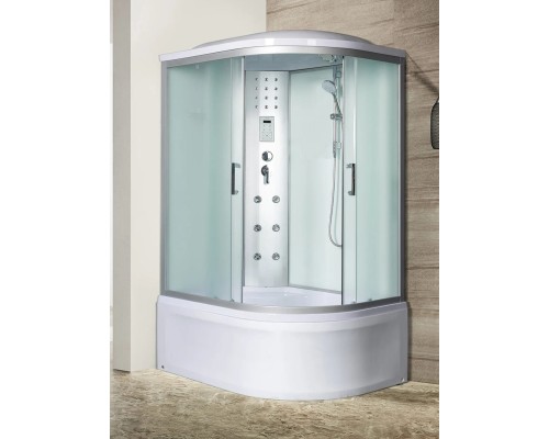 Душевая кабина River DUNAY XL 120/80/44 MT L 120х80 матовое стекло, профиль хром матовый, левая