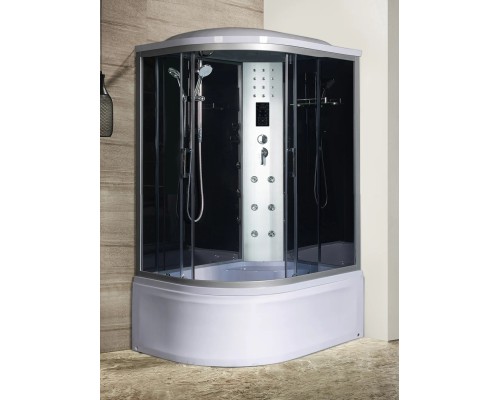 Душевая кабина River DUNAY 120/80/44 TH R 120х80 тонированное стекло, профиль хром матовый, правая