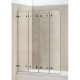 Складная стеклянная душевая шторка для ванны Weltwasser WW100 100ZD4