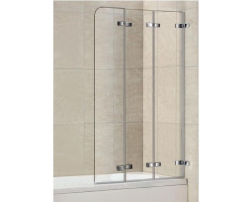 Складная стеклянная душевая шторка для ванны Weltwasser WW100 100ZD3
