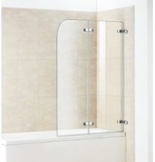 Складная стеклянная душевая шторка для ванны Weltwasser WW100 100ZD2