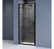 Душевая дверь RGW 90х195 SV-05-B черный, Black Smart Line, 8 мм, Easy 70320509-194