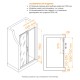 Душевая дверь 110*195 RGW PA-114-B Чёрный/Прозрачное/6 мм (108-112) (EasyClean) (030811411-14)
