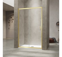 Душевая дверь 100*195 RGW PA-114-Gb Золото браш/Прозрачное/6 мм (98-102) (EasyClean) (030811410-16)