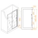 Душевая дверь RGW Passage 130x195 PA-017B стекло матовое, профиль черный 350801713-24