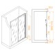 Душевая дверь RGW Passage 140x195 PA-017B стекло матовое, профиль черный 350801714-24