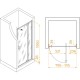 Душевая дверь RGW PA-008, 80 х 195 см, стекло матовое, профиль хром, 350800889-11