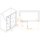 Распашная душевая дверь RGW SV-004-Gg 160*200 прозрачное стекло 8 мм 353200416-110