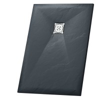 Душевой поддон прямоугольный RGW ST-G графит \ серый искусственный камень cерия Stone Tray (70*140*2,5) 16152714-02