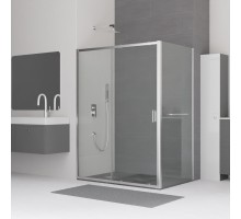 Душевой уголок RGW CL-48-1 (CL-14+Z-060-1) прозрачное cтекло цвет профиля 5 мм 320948103-0