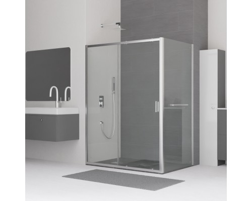 Душевой уголок RGW CL-48-1 (CL-14+Z-060-1) прозрачное cтекло цвет профиля 5 мм 320948103-0