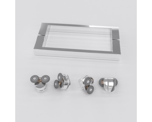 Душевой уголок RGW CL-48-1 (CL-14+Z-060-1) прозрачное cтекло цвет профиля 5 мм 320948103-0