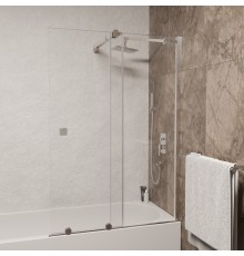Раздвижная шторка на ванну RGW SC-46 90*150 прозрачное стекло 8 мм 06114609-11