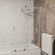 Стационарная шторка на ванну RGW SC-150 90*150 прозрачное стекло 8 мм 351115009-11