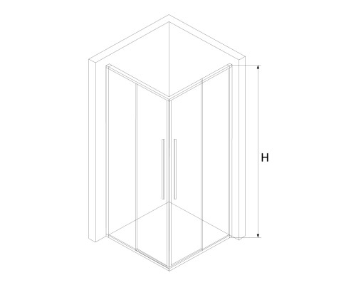 Асимметричные Душевая дерь RGW SV-31 Прозрачное cтекло цвет профиля 6 мм 32323199-11