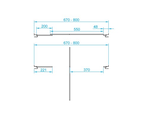  Распашная душевая дверь RGW PA-02 NEW 70*185 Шиншила стекло 6 мм 41080207-51