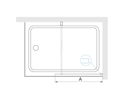 Шторка на ванну RGW SC-050-B прозрачное стекло 6 мм цв. профиля чёрный арт.351105008-14