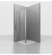 Боковую стенку дверь  RGW Z-004 прозрачное cтекло цвет профиля 8 мм 352200408-11