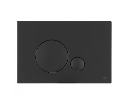 Кнопка смыва механическая OLI Globe 152952 черная soft-touch