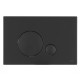 Кнопка смыва механическая OLI Globe 152952 черная soft-touch