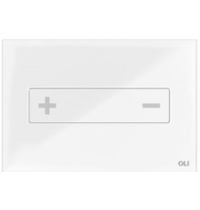 Кнопка смыва механическая OLI Oceania 054554 глянцевое белое стекло (антивандальная)