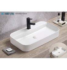 Умывальник накладной Santi Line SL-1007 700*400*110 белый глянец