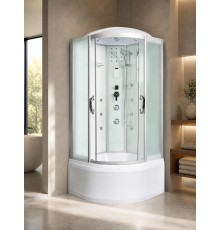 Душевая кабина River TEMZA 100/44 MT 100х100 матовое стекло, профиль хром матовый