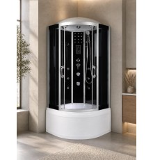 Душевая кабина River TEMZA 90/44 TH 90х90 тонированное стекло, профиль хром матовый
